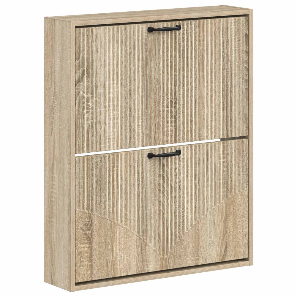 vidaXL Väggmonterad skoskåp HOORN 71 x 17 x 86 cm Konstruerat trä