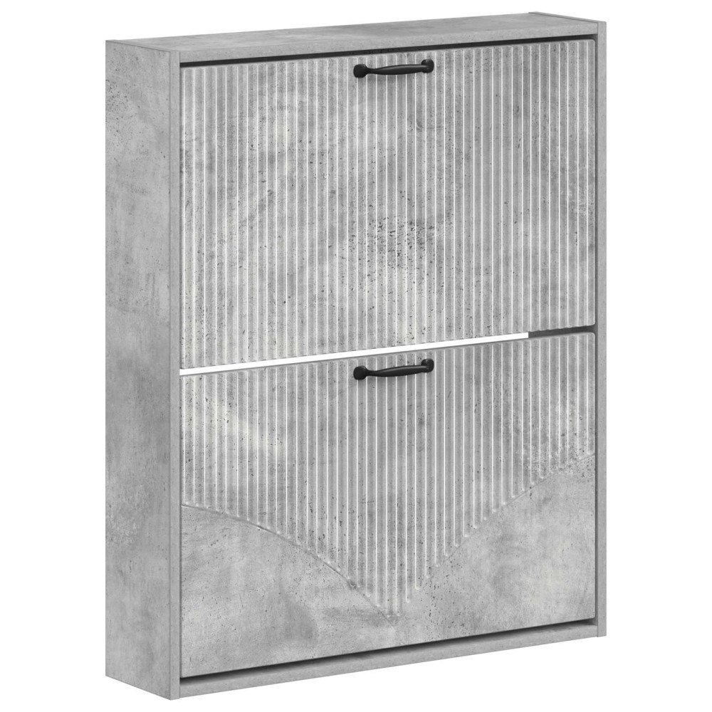vidaXL Väggmonterad skoskåp HOORN 71 x 17 x 86 cm Konstruerat trä
