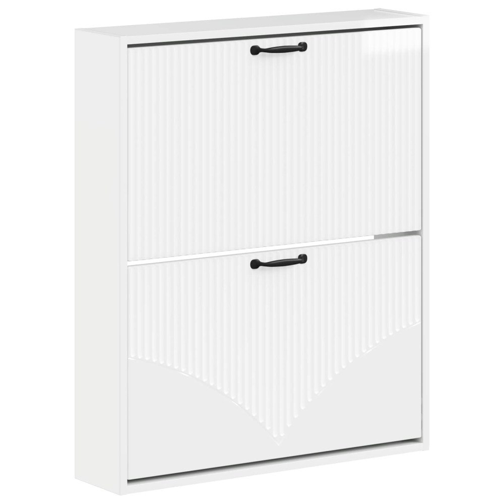 vidaXL Väggmonterad skoskåp HOORN 71 x 17 x 86 cm Konstruerat trä