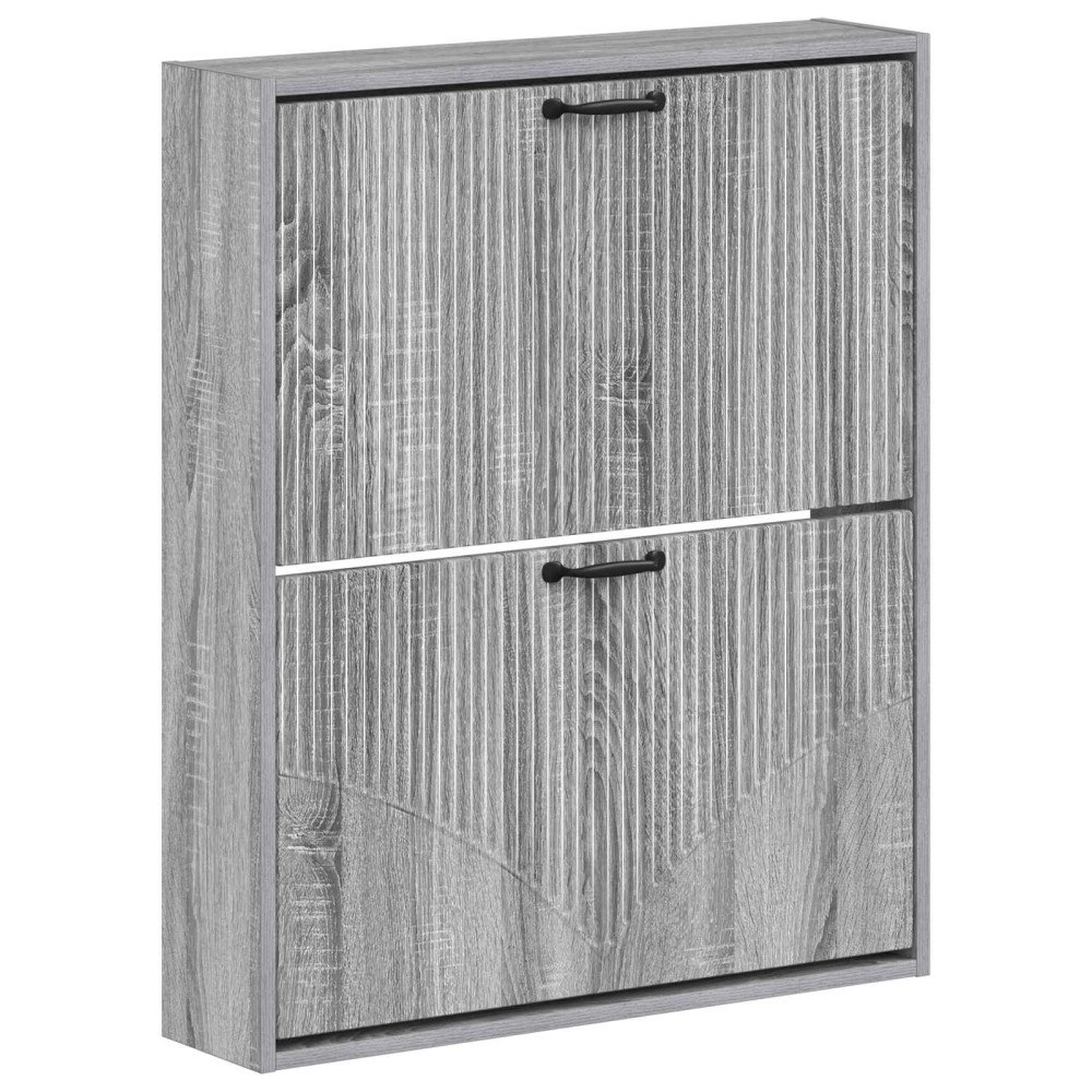 vidaXL Väggmonterad skoskåp HOORN 71 x 17 x 86 cm Konstruerat trä