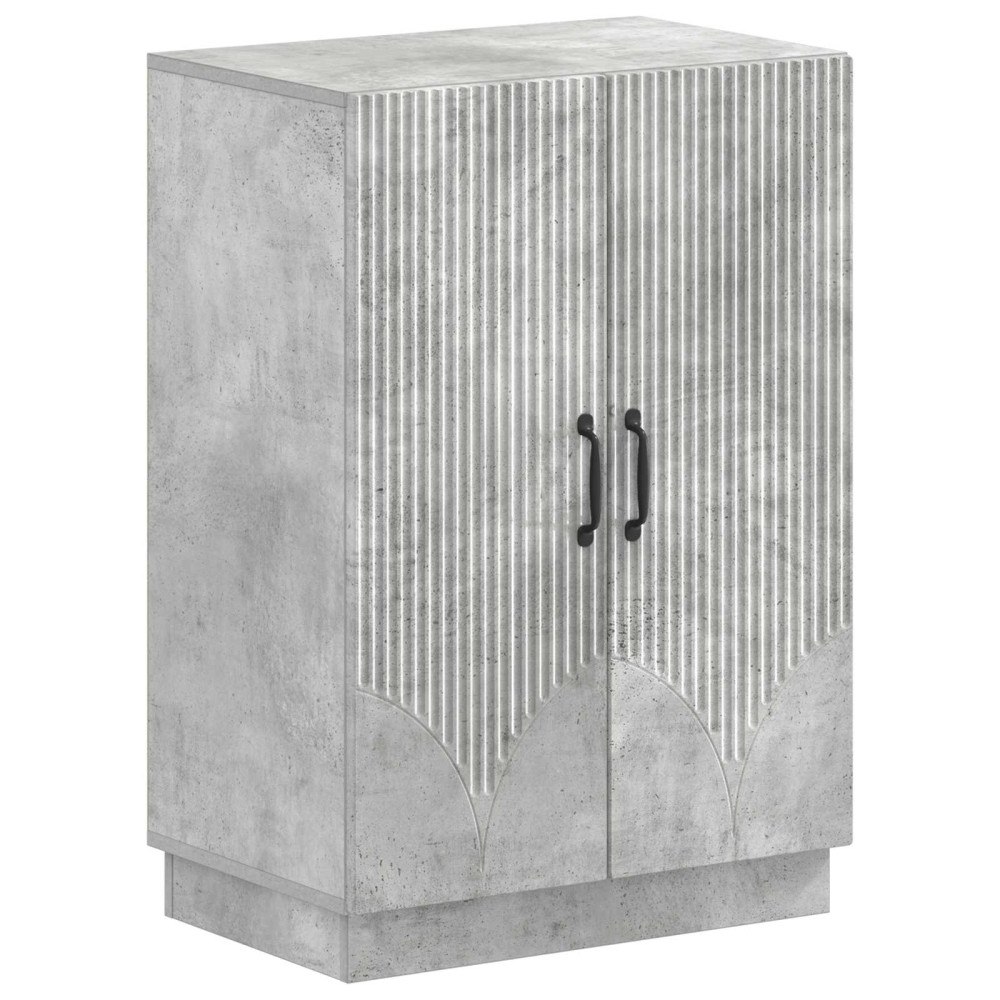 vidaXL Skoskåp HOORN 59,5 x 39,5 x 87 cm Konstruerat trä Betonggrå