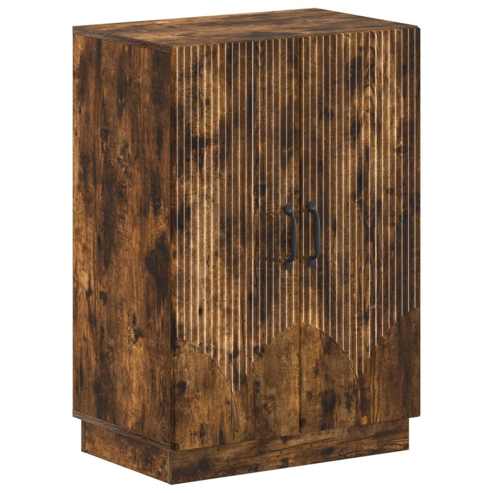 vidaXL Skoskåp HOORN 59,5 x 39,5 x 87 cm Konstruerat trä Rökt ek