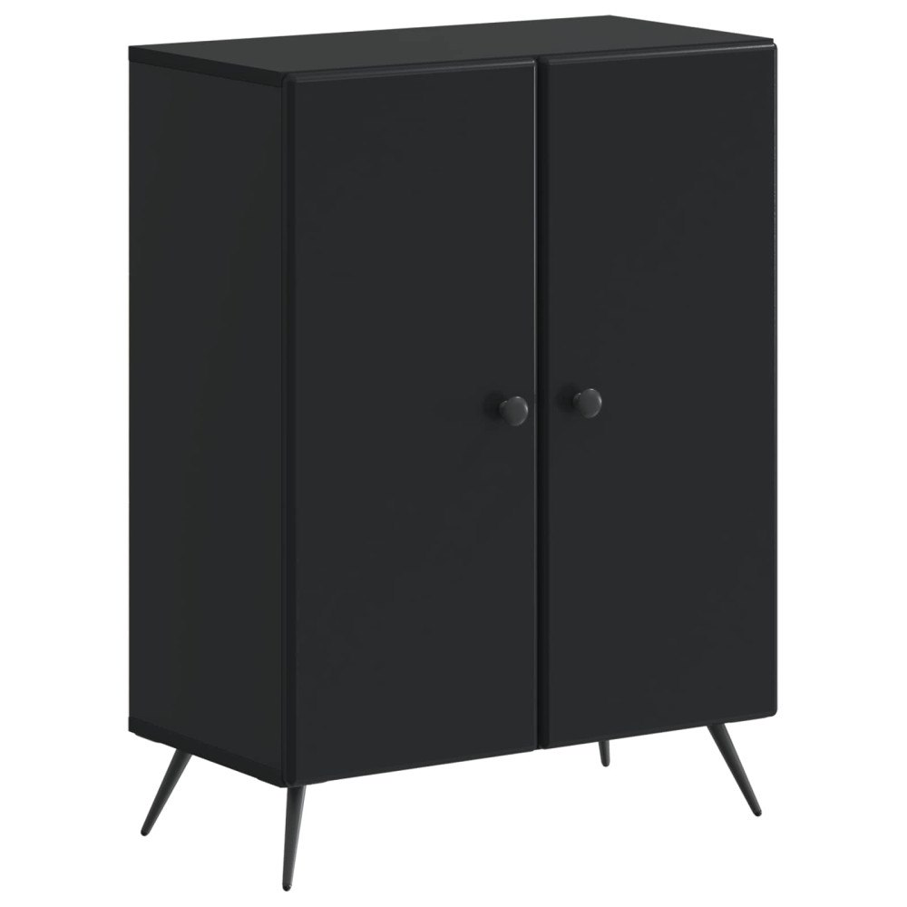 vidaXL Badrumsskrubb BREDA Svart 59,5 x 31 x 80 cm Konstruerat trä