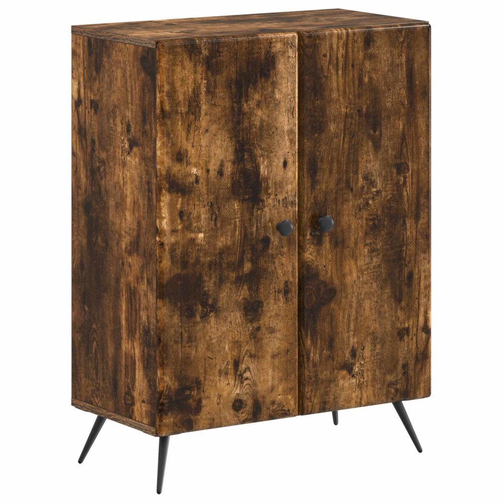 vidaXL Badrumsskrubb BREDA Rökt ek 59,5 x 31 x 80 cm Konstruerat trä