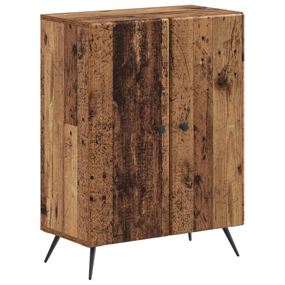 vidaXL Badrumsskrubb BREDA Gammalt trä 59,5 x 31 x 80 cm