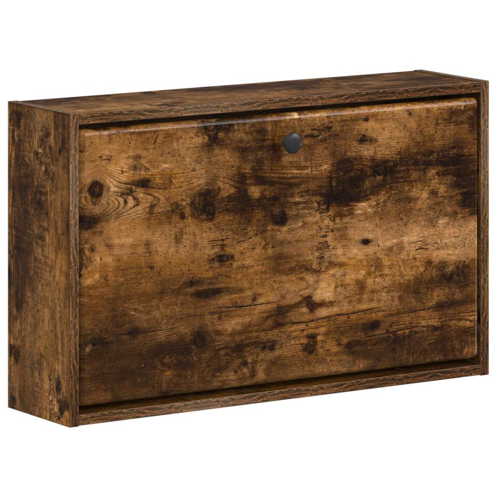 vidaXL Väggmonterad skoskåp BREDA 71 x 17 x 43 cm Konstruerat trä