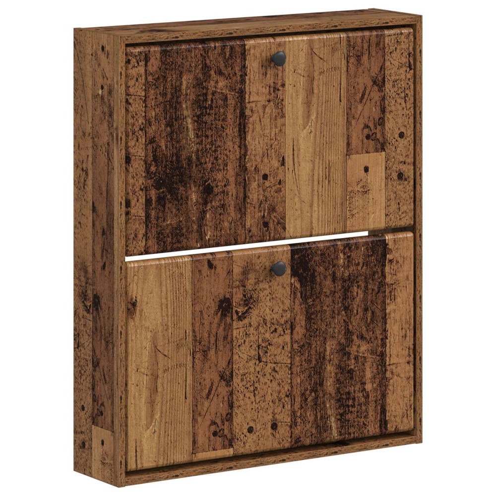 vidaXL Väggmonterad skoskåp BREDA 71 x 17 x 86 cm Konstruerat trä