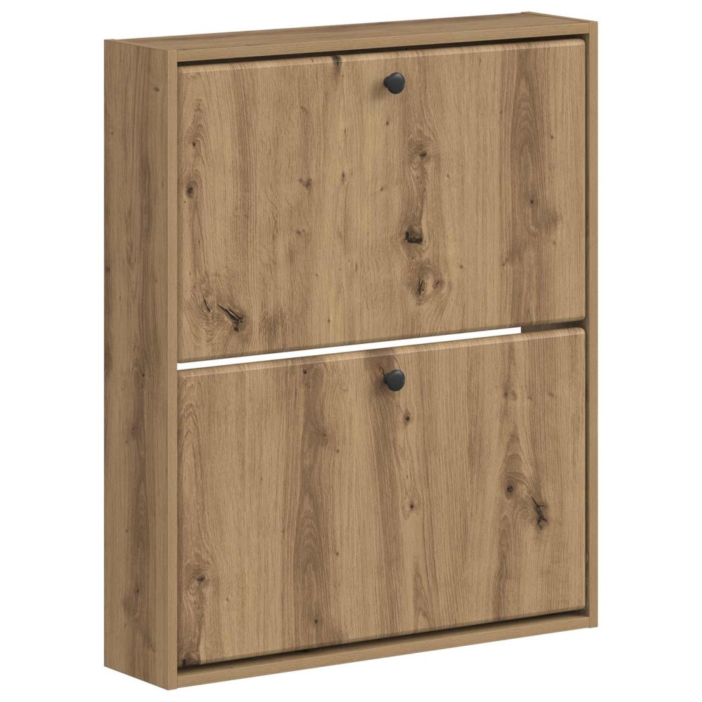 vidaXL Väggmonterad skoskåp BREDA 71 x 17 x 86 cm Konstruerat trä