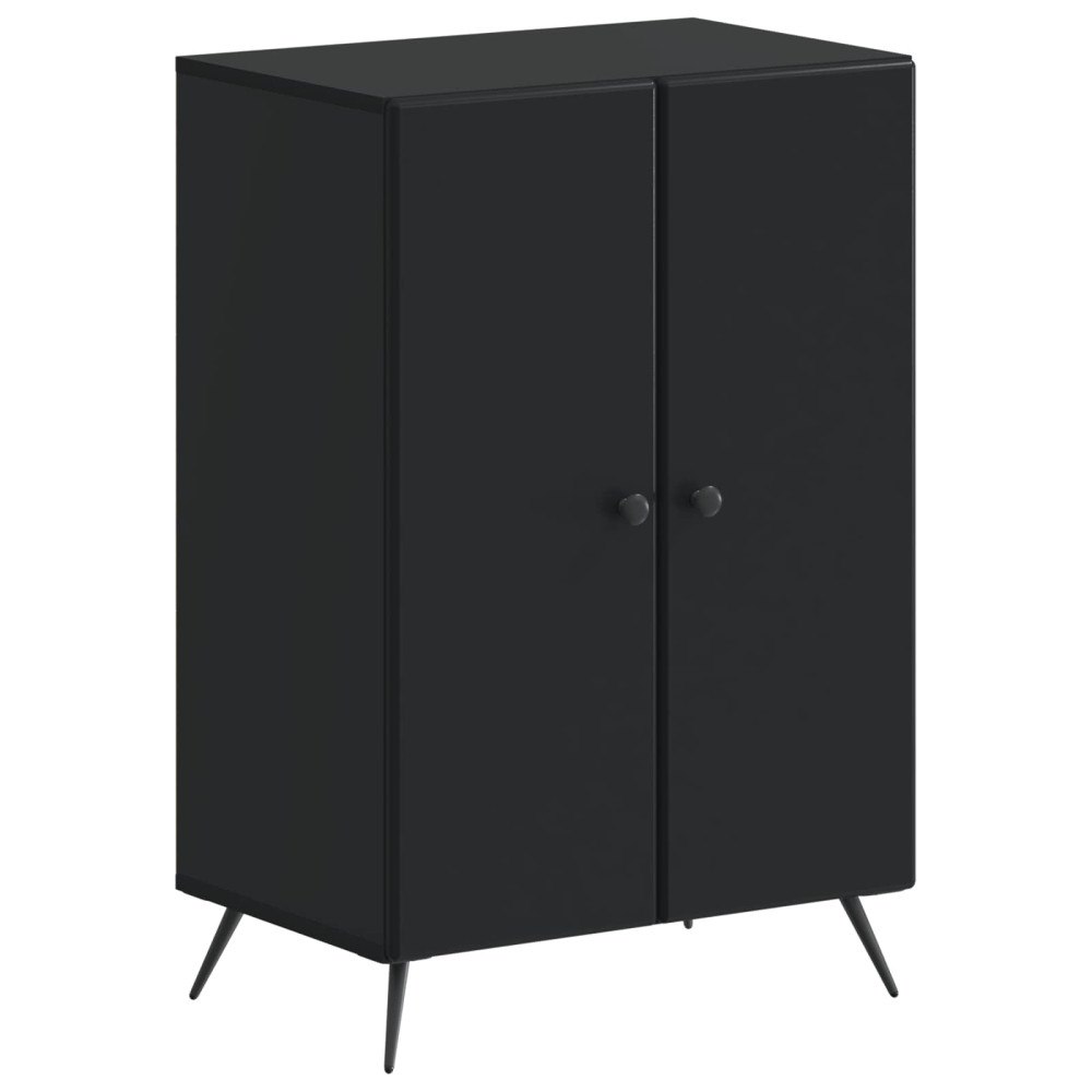vidaXL Skoskåp BREDA 59,5 x 39,5 x 90 cm Konstruerat trä Svart