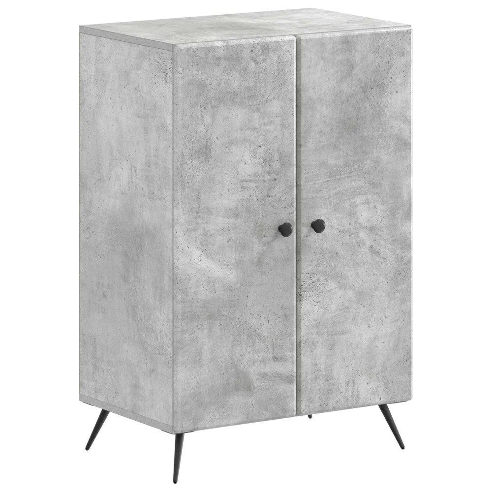vidaXL Skoskåp BREDA 59,5 x 39,5 x 90 cm Konstruerat trä Betonggrå