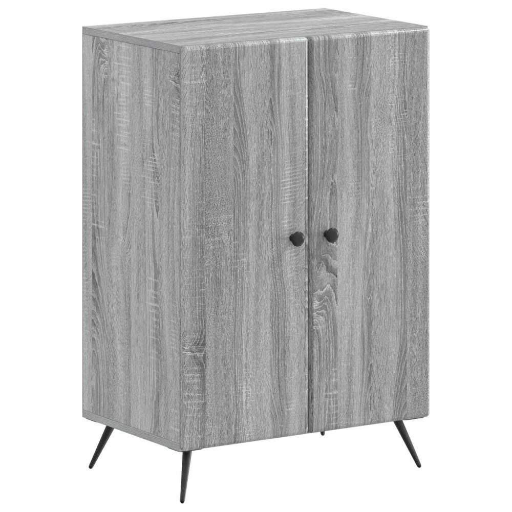 vidaXL Skoskåp BREDA 59,5 x 39,5 x 90 cm Konstruerat trä Grå Sonoma