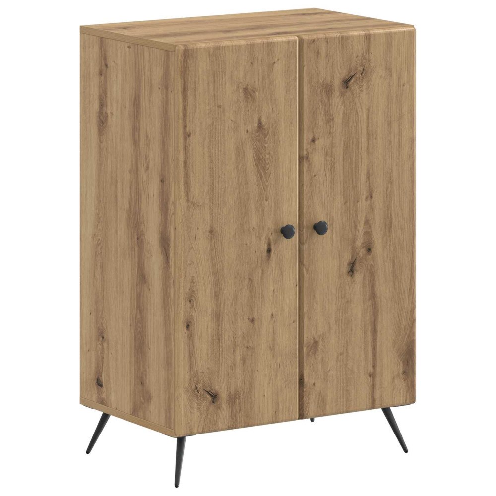 vidaXL Skoskåp BREDA 59,5 x 39,5 x 90 cm Konstruerat trä Artisan-ek