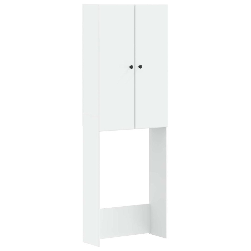 vidaXL Toalett skåp BREDA Vit 66 x 25,5 x 190 cm Konstruerat trä