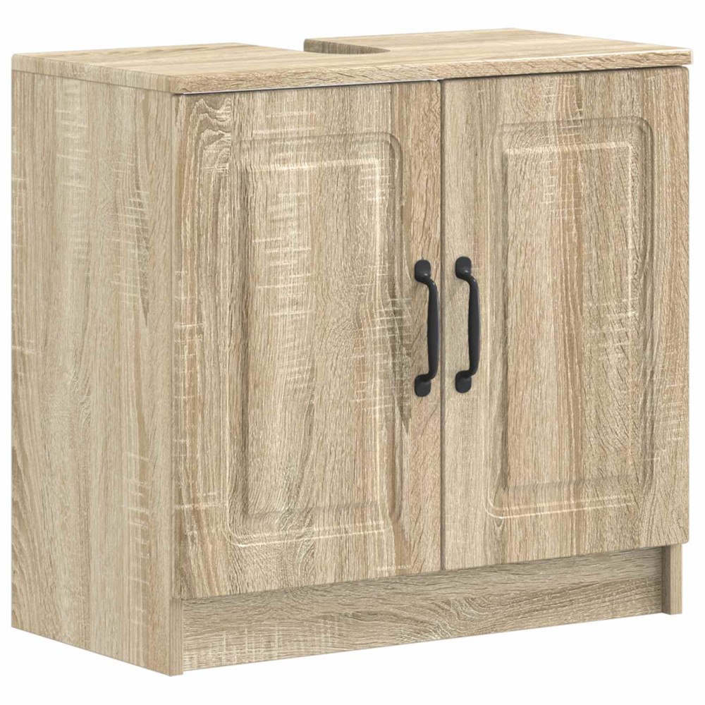 vidaXL Badrumsskåp med handfat UTRECHT Sonoma-ek 59,5 x 31,5 x 59 cm