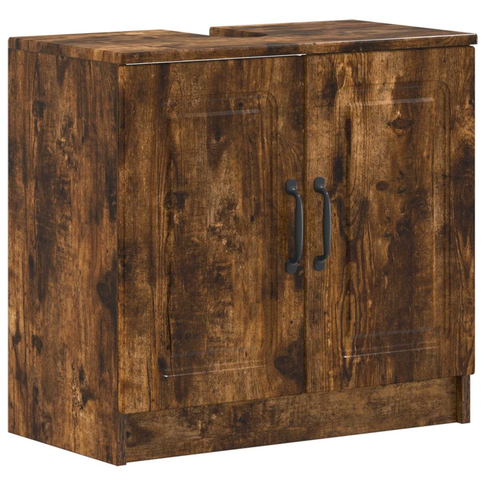 vidaXL Badrumsskåp med handfat UTRECHT Rökt ek 59,5 x 31,5 x 59 cm