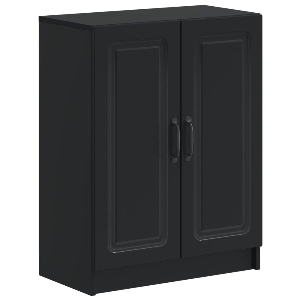 vidaXL Badrumsskrubb UTRECHT Svart 59,5 x 31 x 77 cm Konstruerat trä