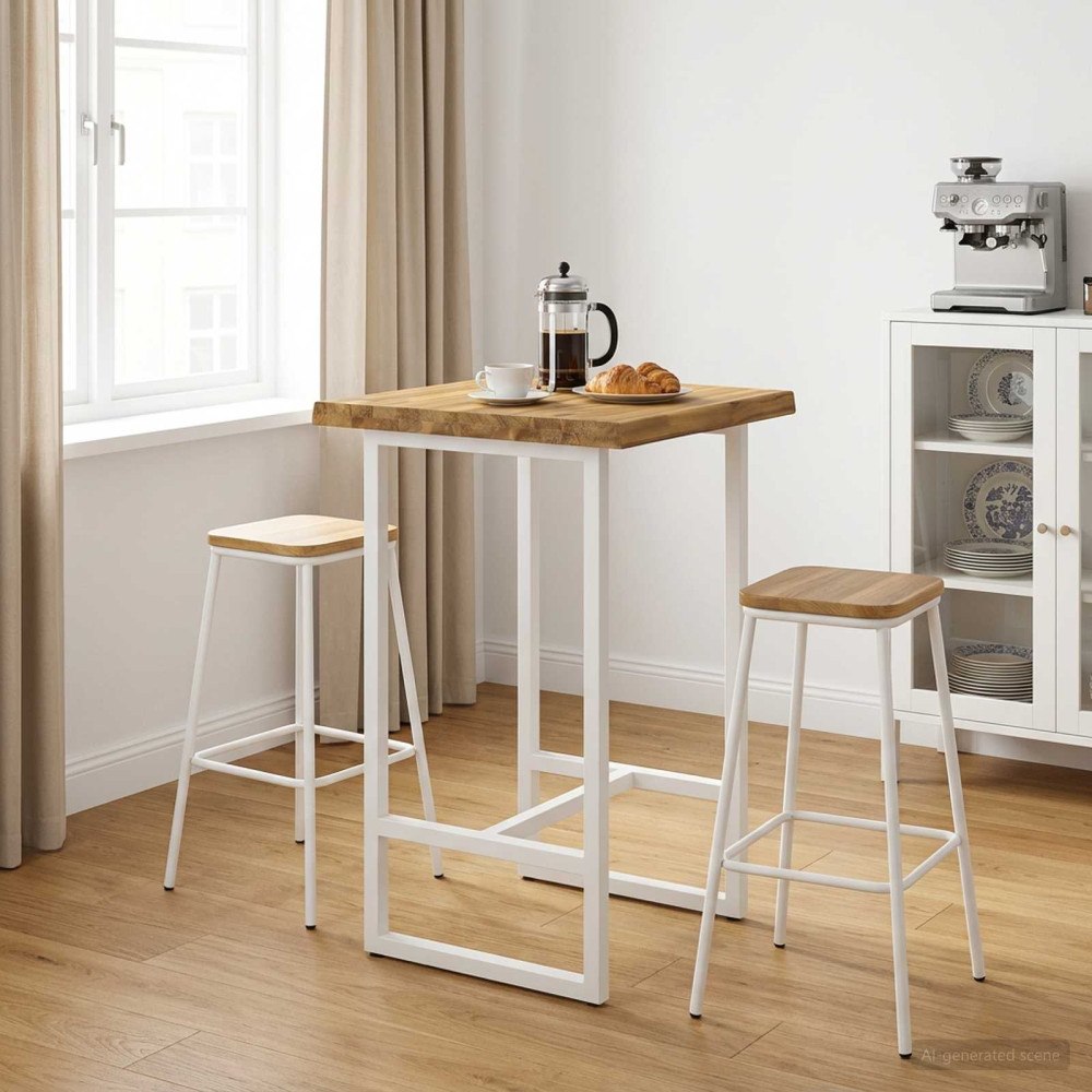vidaXL Rektangulärt Bordsskiva 40 x 40 x 3,5 cm Fyrkantig Vit