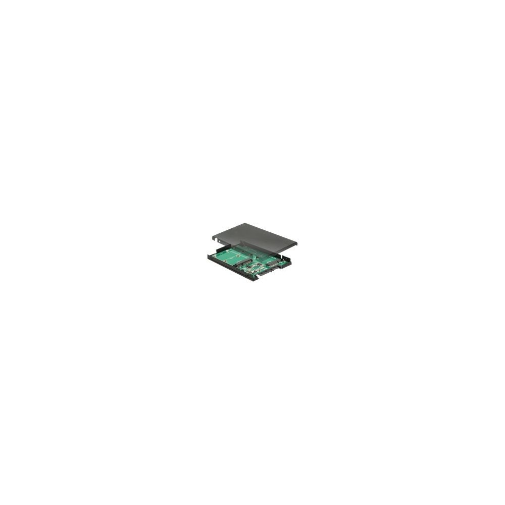 DeLOCK Delock 2.5" Converter SATA 22 pin > 1 x M.2 key B + 1 x mSATA - 9.5 mm - kontrollerkort - M.2 Card / mSATA - SATA 6Gb/s