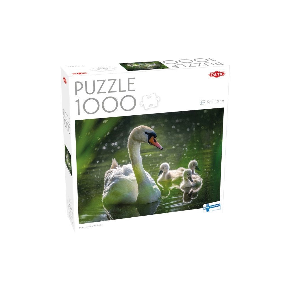Tactic Tactic Puzzle Lovers Swan on Lake with Babies 1000 pcs puzzl...