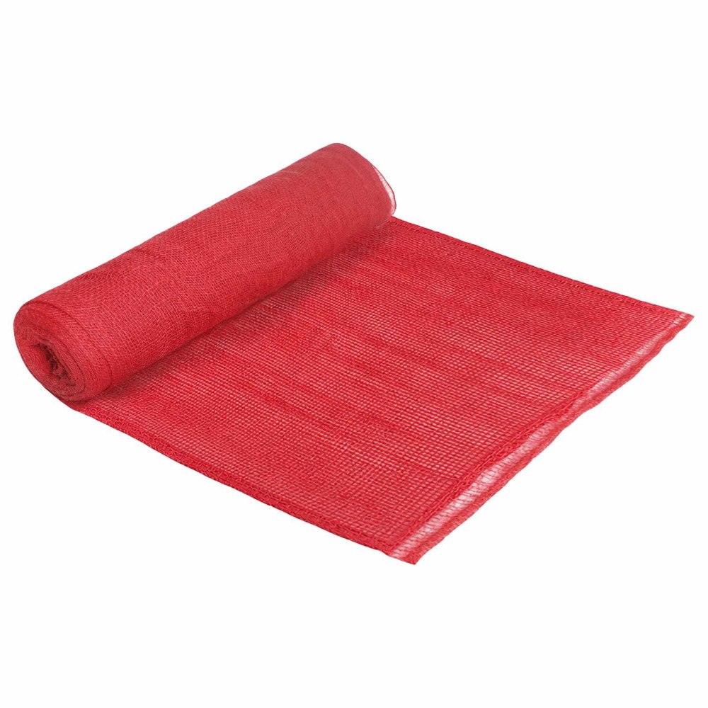 vidaXL Juterrulle Röd 160 x 2500 cm