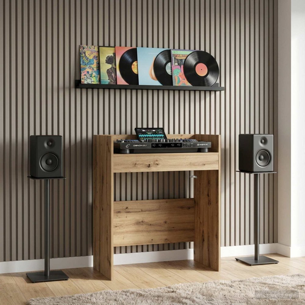 vidaXL DJ-bord Artisan-ek 62 x 45 x 102 cm Konstruerat trä