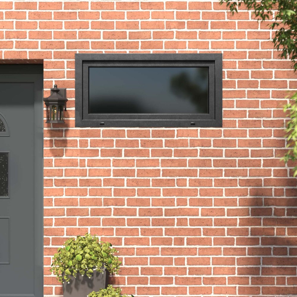 vidaXL Tilt & Turn Källarfönster RISOR 120 x 60 cm PVC och glas