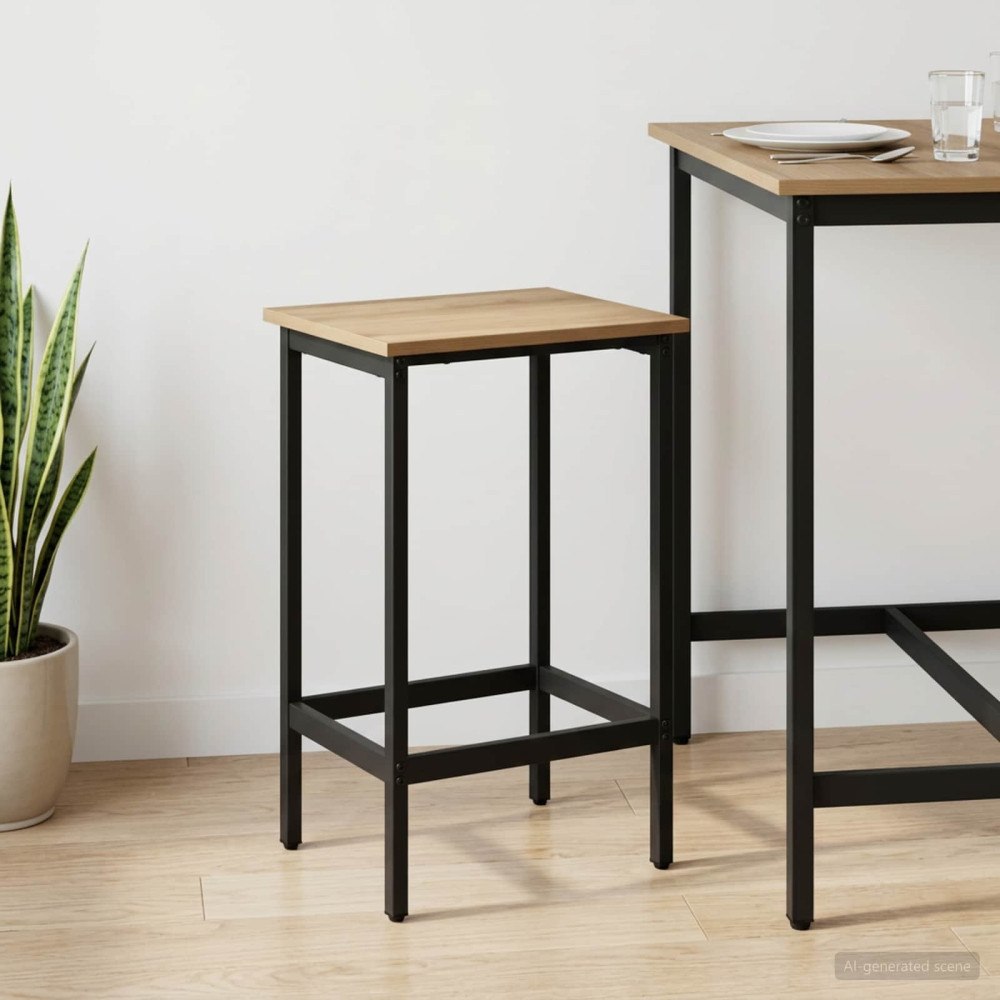 vidaXL Barpall Artisan-ek 40 x 32 x 74 cm Konstruerat trä