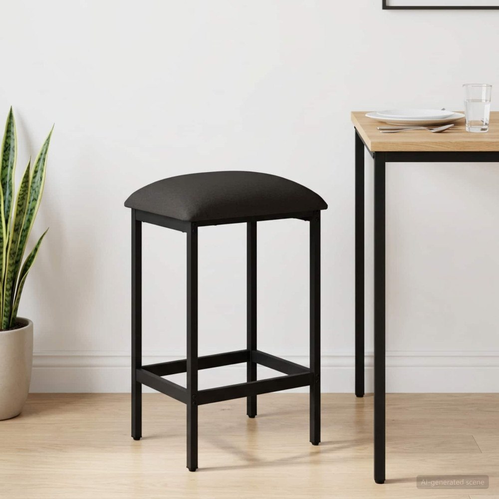 vidaXL Barpall Mörkgrå 40 x 32 x 64 cm Konstruerat trä