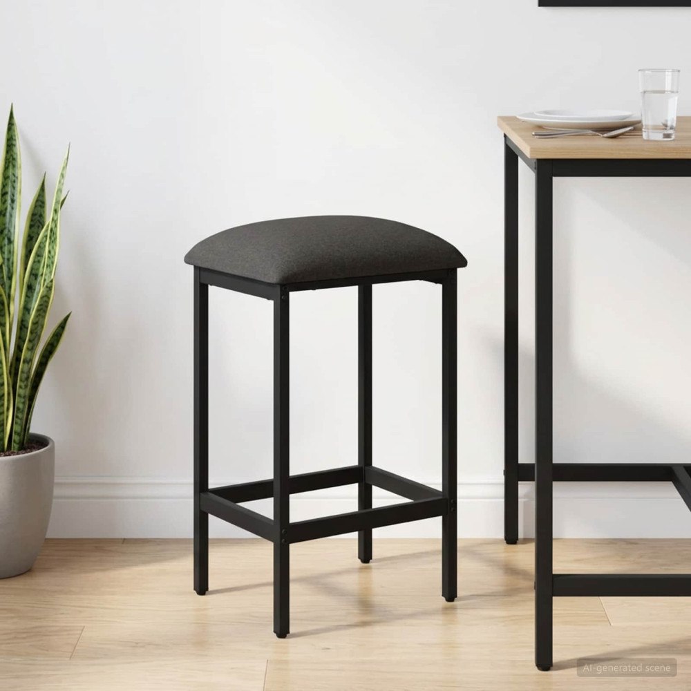 vidaXL Barpall Ljusgrå 40 x 32 x 74 cm Konstruerat trä