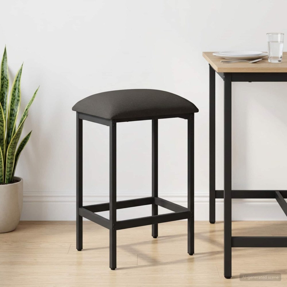 vidaXL Barpall Mörkgrå 40 x 32 x 74 cm Konstruerat trä