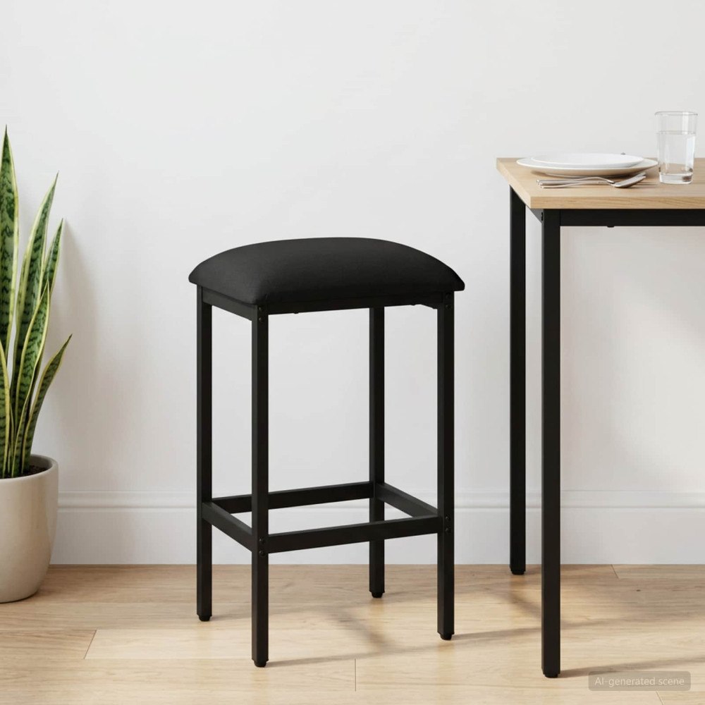 vidaXL Barpall Svart 40 x 32 x 74 cm Konstruerat trä