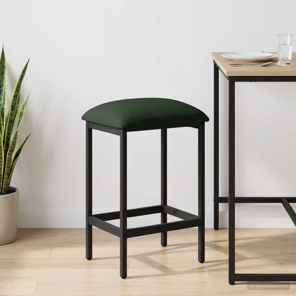vidaXL Barpall Mörkgrön 40 x 32 x 74 cm Konstruerat trä