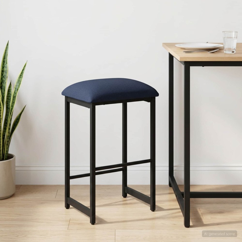 vidaXL Barpall Blå 40 x 32 x 74 cm Konstruerat trä