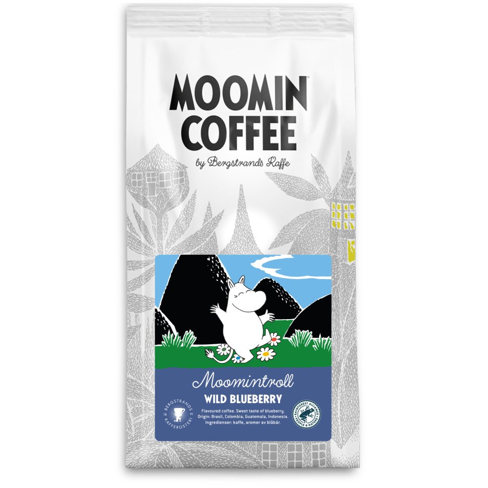 Bergstrands Kafferosteri Mumintrollet - Kaffe 250g  - Blåbär