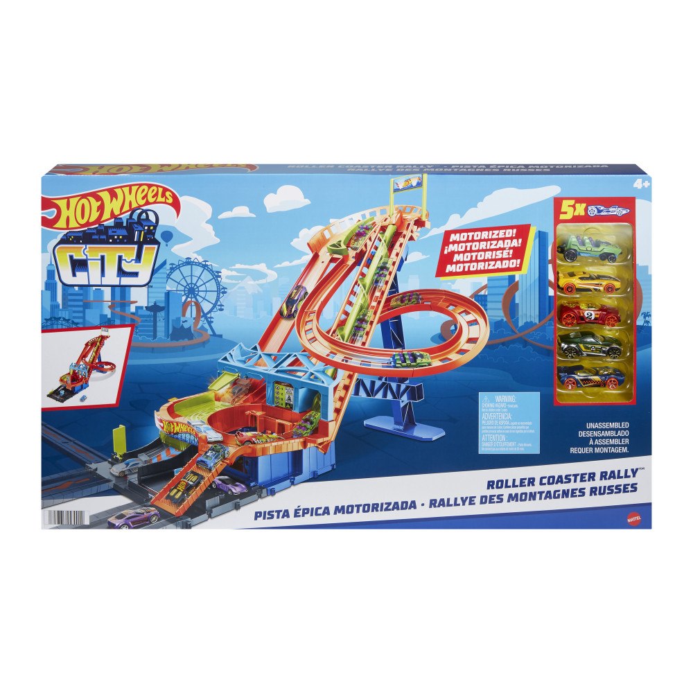 Hot Wheels HW City Roller Coaster Rally w5 Bilar