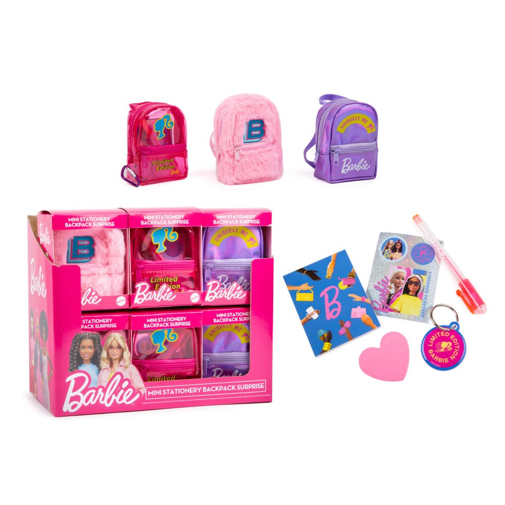 Barbie Barbie Kontorsmaterial Ryggsäck Surprise Sort.