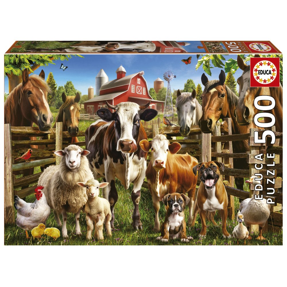 Educa Puzzle Educa 500 Bondgårdskompisar