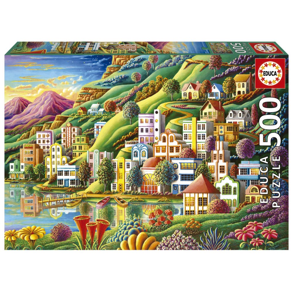 Educa Puzzle Educa 500 undangömd hamn
