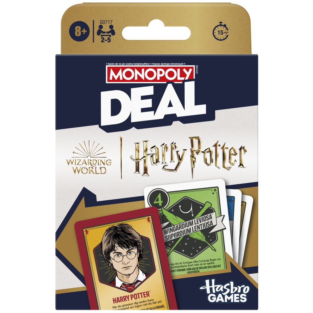 Hasbro Games Monopol Deal Harry Potter DK/NO
