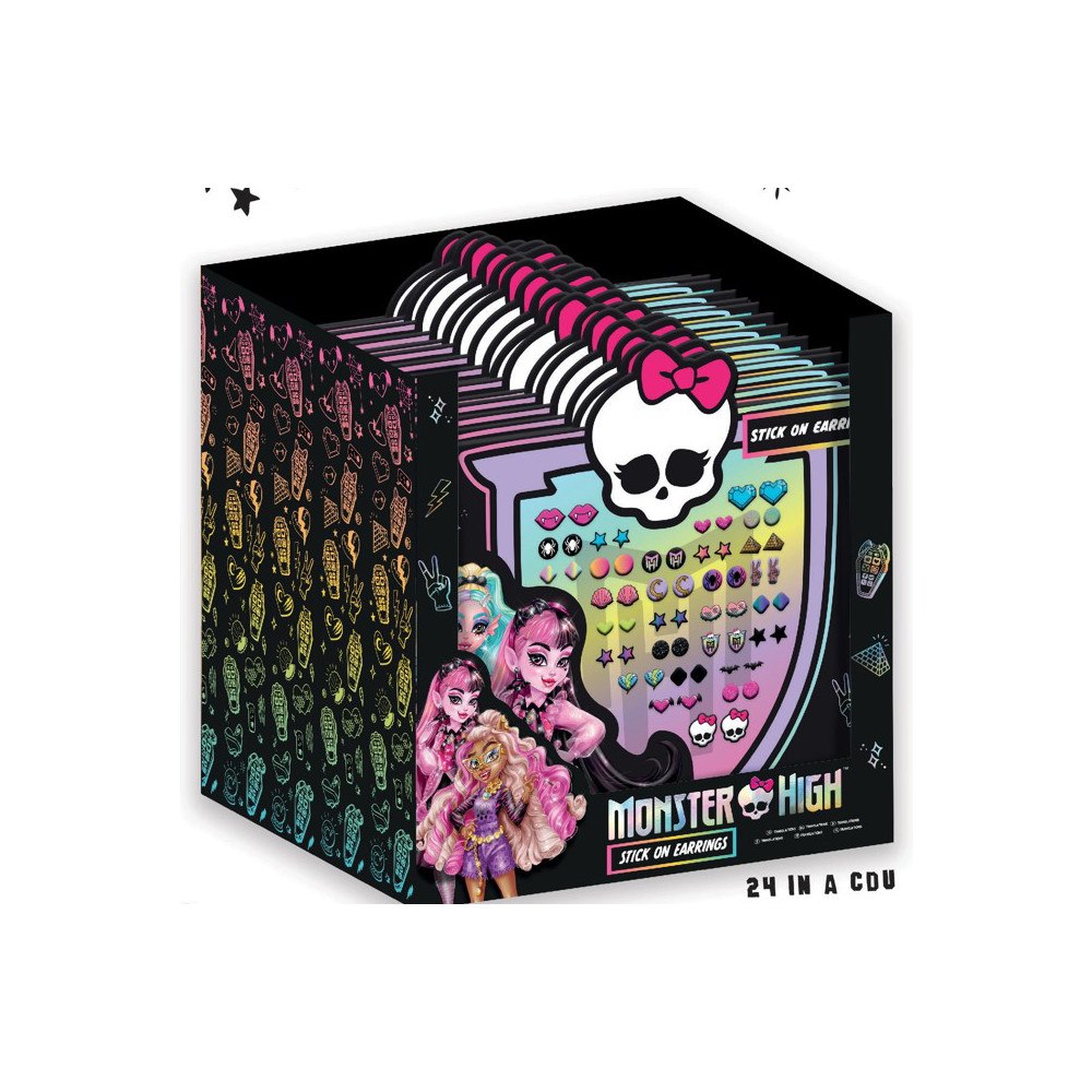 Monster High Monster High Självhäftande örhängen sort