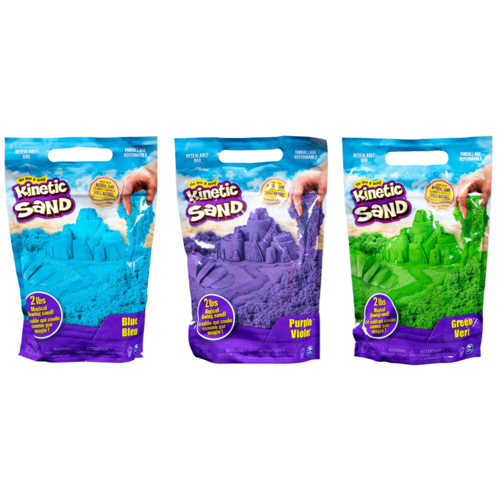 KINETIC SAND Kinetic Sand påse med färgad sand sort.
