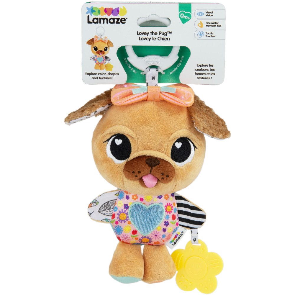 Lamaze Lamaze mopsen Lovey babyleksak m. fäste