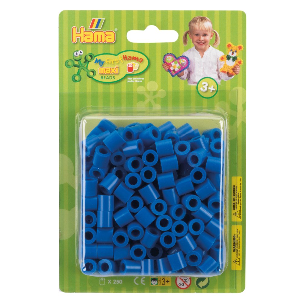 Hama Hama Maxi pärlor i påse 250 stk Blå