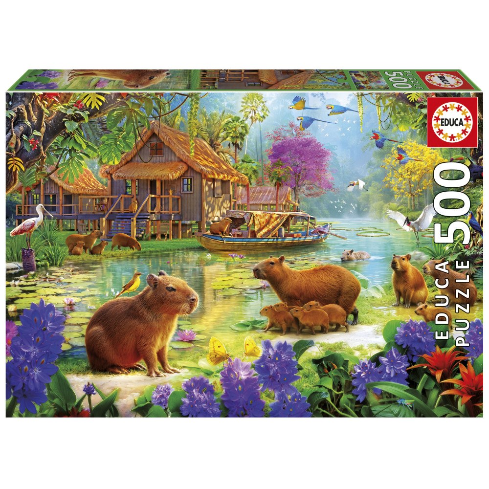 Educa Puzzle Educa 500 Capybara Village