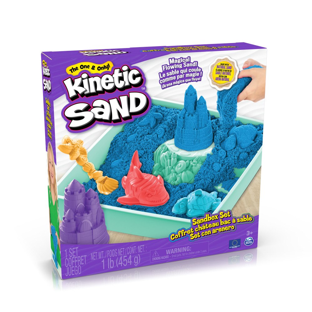 KINETIC SAND Kinetic Sand Sandbox Set – blå