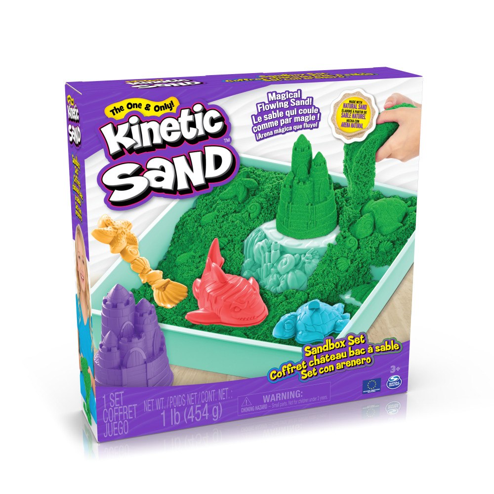 KINETIC SAND Kinetic Sand Sandbox Set – grön