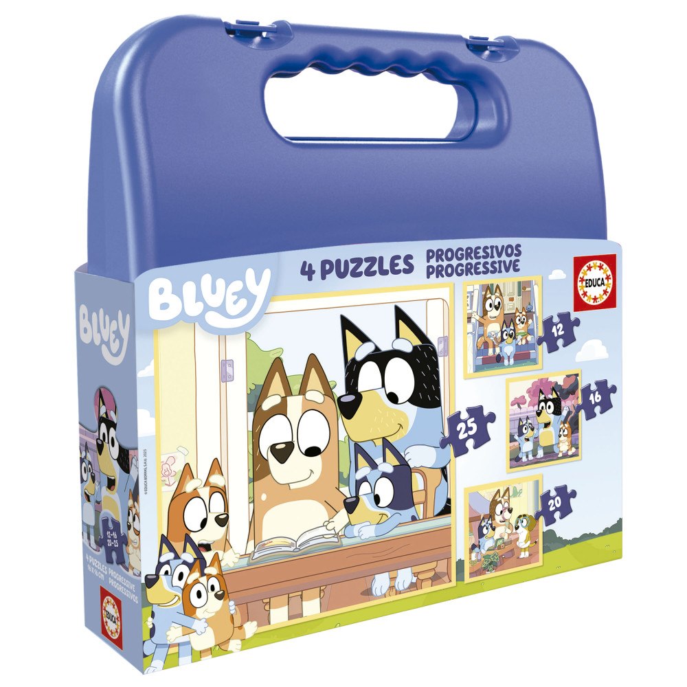 Educa Puzzle Educa 12-16-20-25 Bluey väska