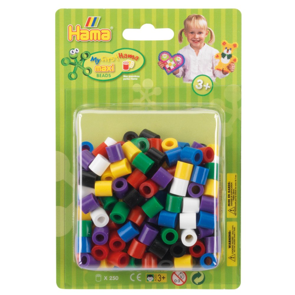 Hama Hama Maxi pärlor i påse 250 stk Mix 00