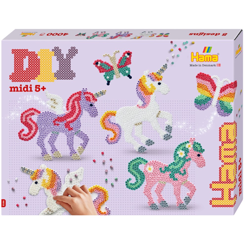 Hama Hama Midi Box Stjärnljus Hästar 4000 st