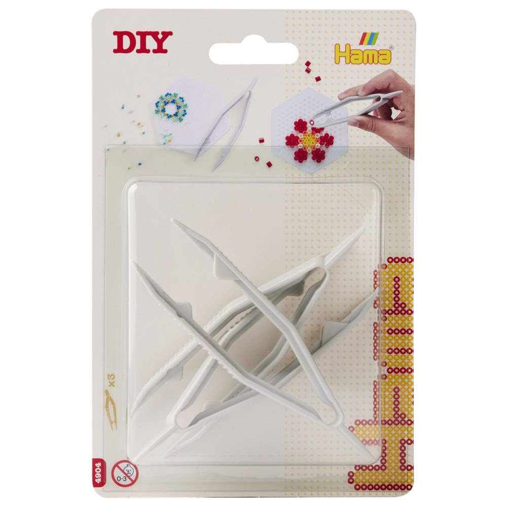 Hama Hama liten blister-pack pincetter 3 st